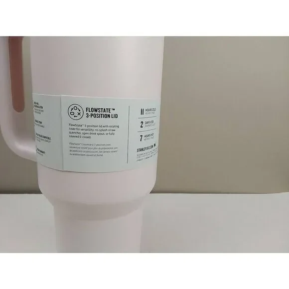 Stanley Quencher H2.0 40 oz Tumbler New Rose Quartz - Picture 5 of 6